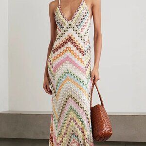H5 BOHEMIAN CROCHET MAXI DRESS
